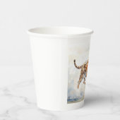 Tijger in actie 2 papieren bekers (Rechts)