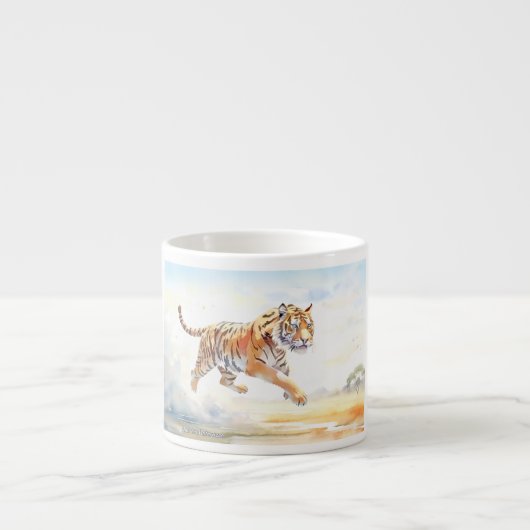 Tijger in actie 3 espresso kop (Voorkant)