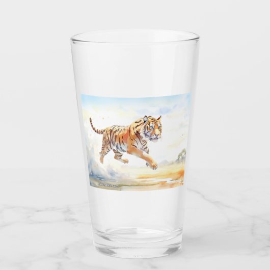 Tijger in actie 3 glas (Voorkant)