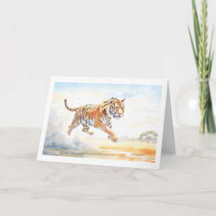 Tijger in actie 3 notitiekaartje