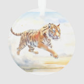 Tijger in actie 3 ornament (achterkant)