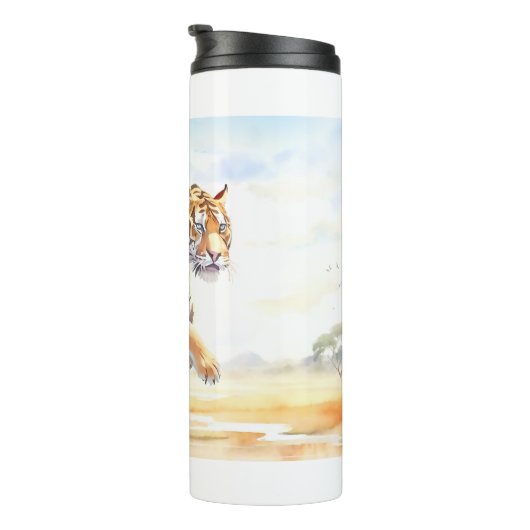 Tijger in actie 3 thermosbeker (Geroteerd rechts)