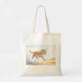 Tijger in actie 3 tote bag (Achterkant)