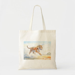 Tijger in actie 3 tote bag