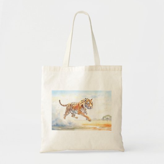 Tijger in actie 3 tote bag (Voorkant)