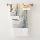 Tijger in actie bad handdoek (Insitu)