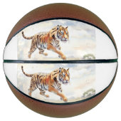 Tijger in actie basketbal (Voorkant)