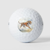 Tijger in actie golfballen (Voorkant)