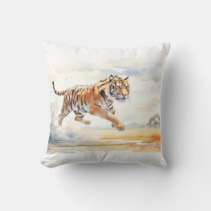Tijger in actie kussen