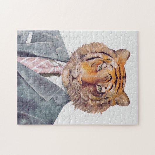 Tijger in Armani Puzzle Legpuzzel (Horizontaal)