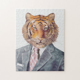 Tijger in Armani Puzzle Legpuzzel