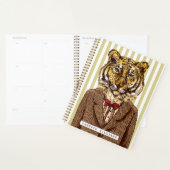 Tijger in avond Draag | Jouw namen toevoegen Planner (Display)