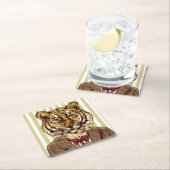 Tijger in avond Draag Kartonnen Onderzetters (Insitu)