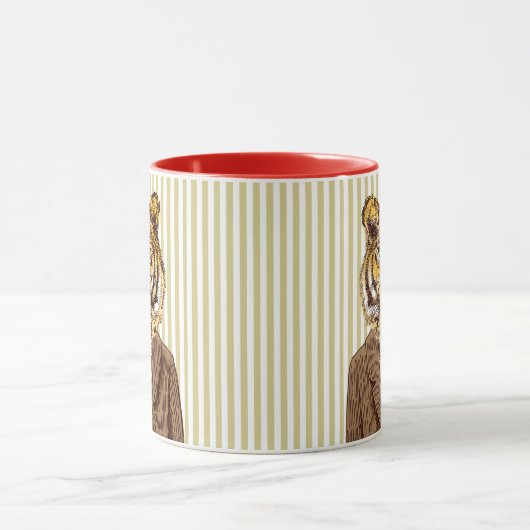 Tijger in avond Draag Mok (Midden)