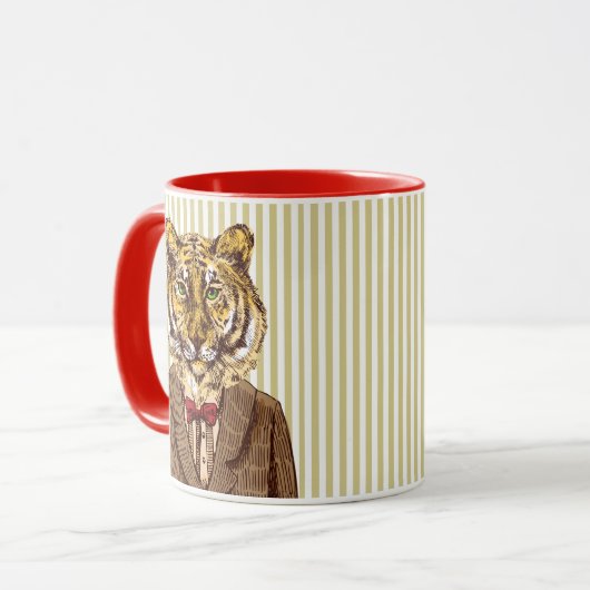 Tijger in avond Draag Mok (Voorkant links)