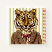 Tijger in avond Draag Notitieboek (Achterkant)