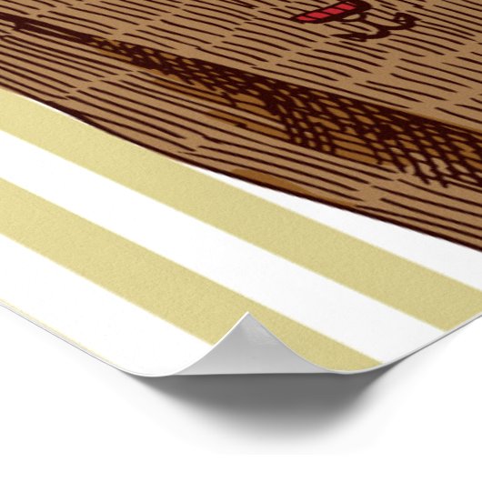 Tijger in avond Draag Poster (Hoek)