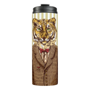 Tijger in avond Draag Thermosbeker