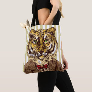 Tijger in avond Draag Tote Bag
