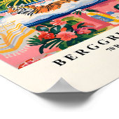 Tijger in bad Grappig Poster, Dopamine Decor, Mat Poster (Hoek)