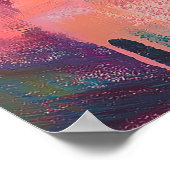 Tijger in bad: tropische tuin poster (Hoek)