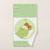 Tijger in bedillustratie kinder kinderachtige afdr bad handdoek (Handdoek)