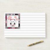 Tijger in bedillustratie kinder kinderachtige afdr post-it® notes (Op bureau)