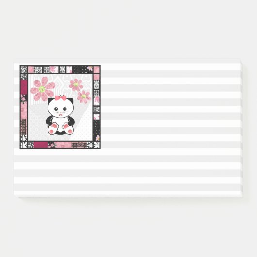Tijger in bedillustratie kinder kinderachtige afdr post-it® notes (Voorkant)
