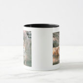 Tijger in beek mok (Midden)