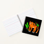 Tijger in bloemen notitieboek (Binnen)