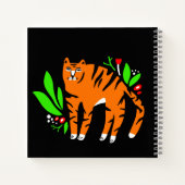 Tijger in bloemen notitieboek (Achterkant)