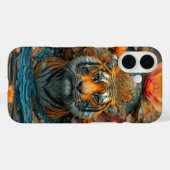 Tijger in bloemenhoes Case-Mate iPhone case (Achterkant (horizontaal))