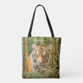 Tijger in bos tote bag (Achterkant)