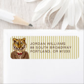 Tijger in de avond Draag | Jouw namen toevoegen Etiket (Insitu)