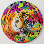 Tijger in de Button van de Oerwoud (Voorkant)