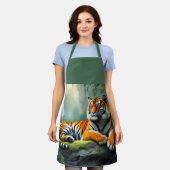 Tijger in de jungle schort (Gedragen)
