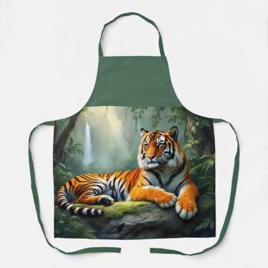 Tijger in de jungle schort (Voorkant)