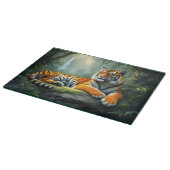 Tijger in de jungle snijplank (Hoek)