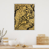 Tijger in de jungle (Tiger in the Jungle) (1893 Poster (Keuken)