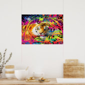 Tijger in de Oerwoud Poster (Keuken)