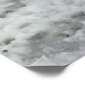 Tijger in de sneeuw poster (Hoek)