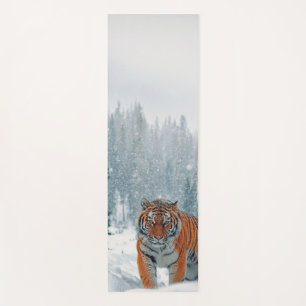 Tijger in de sneeuw yogamat