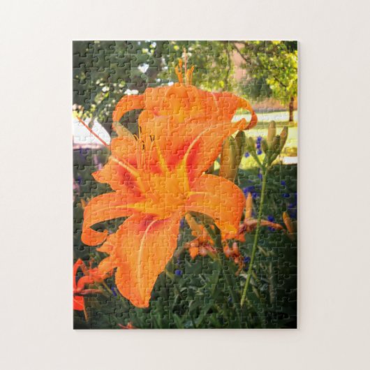 Tijger in de tuin legpuzzel (Verticaal)