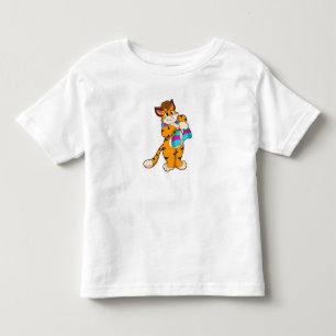 Tijger in de winter met de Scarf Kinder Shirts
