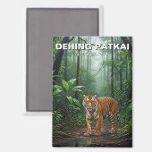 Tijger in Dehing Patkai National Park India Reizen Magneet (Voorkant / Achterkant)