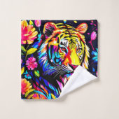 Tijger in een bloemendroom bad handdoek (Wasdoekje)