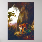Tijger in een grot ,Fine Art Poster (Voorkant)