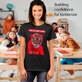 Tijger in een Sweatshirts, Blijf proberen, leraar T-shirt