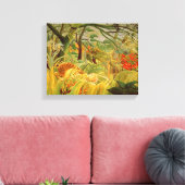 Tijger in een tropisch Storm 1891 Canvas Afdruk (Insitu (Woonkamer))