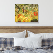 Tijger in een tropisch Storm 1891 Canvas Afdruk (Insitu (Slaapkamer))